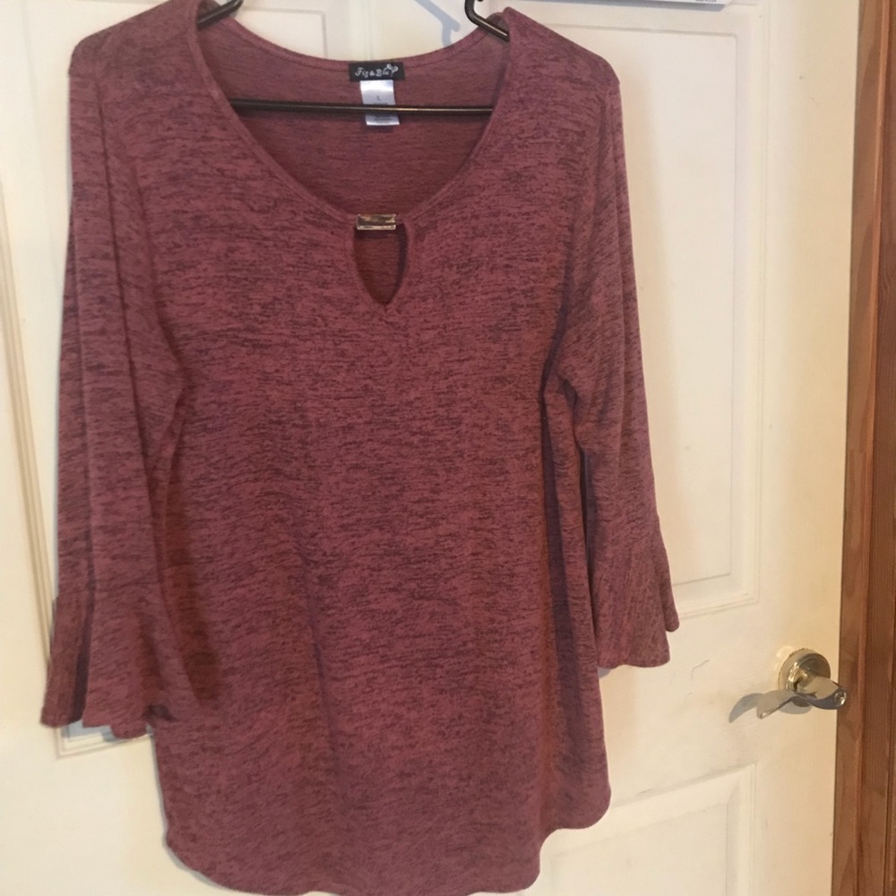 Fig & Blu Light Maroon Top
